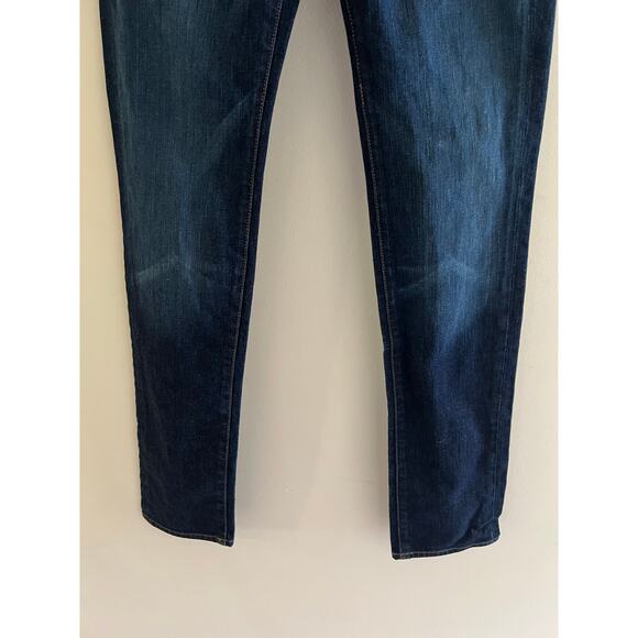 7 For all Mankind Austyn Jeans Straight Leg Dark Blue Size 31 JL - Picture 5 of 11
